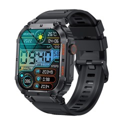 Denver SWC-191B smartwatch / zegarek sportowy 4,98 cm (1.96") IPS Cyfrowy 320 x 386 px Ekran dotykowy Czarny