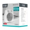TEESA TERMOWENTYLATOR 0,8KW/1,2KW/2KW BIAŁY TSA8059