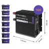 Inteligentna ładowarka Qoltec Monolith do akumulatorów LiFePO4 AGM GEL SLA 10A 12V Inteligentna ładowarka Qoltec Monolith do akumulatorów LiFePO4 AGM GEL SLA 10A 12V