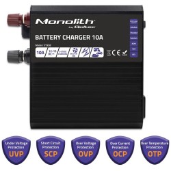 Inteligentna ładowarka Qoltec Monolith do akumulatorów LiFePO4 AGM GEL SLA 10A 12V