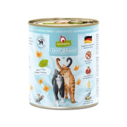 GranataPet DeliCatessen łosoś i indyk karma mokra dla kota 800g