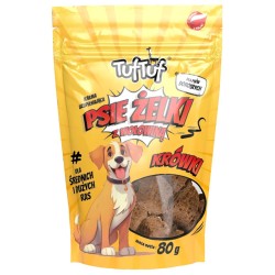 Tuf Tuf Psie żelki - krówki wołowe 80g