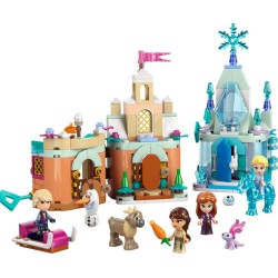 LEGO Disney 43278 Miniaturowy zamek w Arendelle i lodowy pałac Elzy