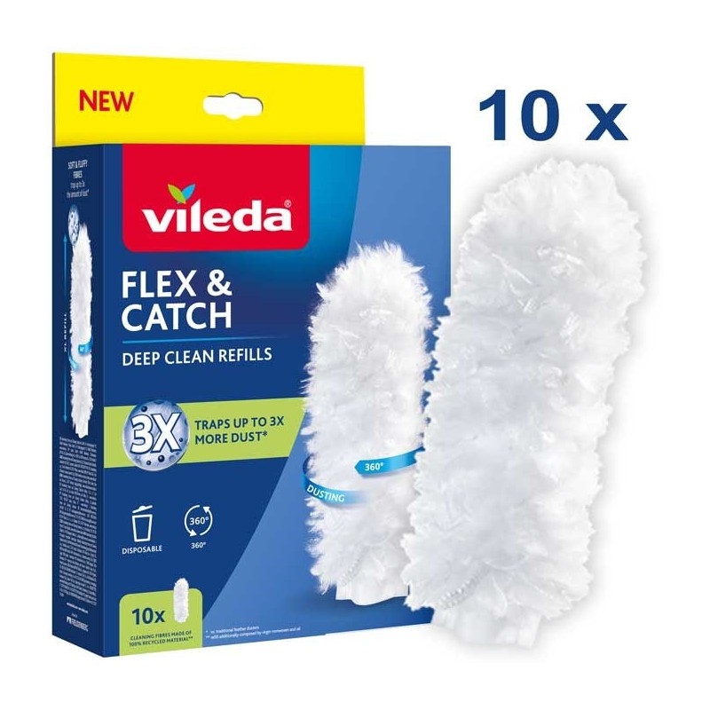 Wkłady do miotełki do kurzu Vileda Flex&Catch 10 szt. Wkłady do miotełki do kurzu Vileda Flex&Catch 10 szt.