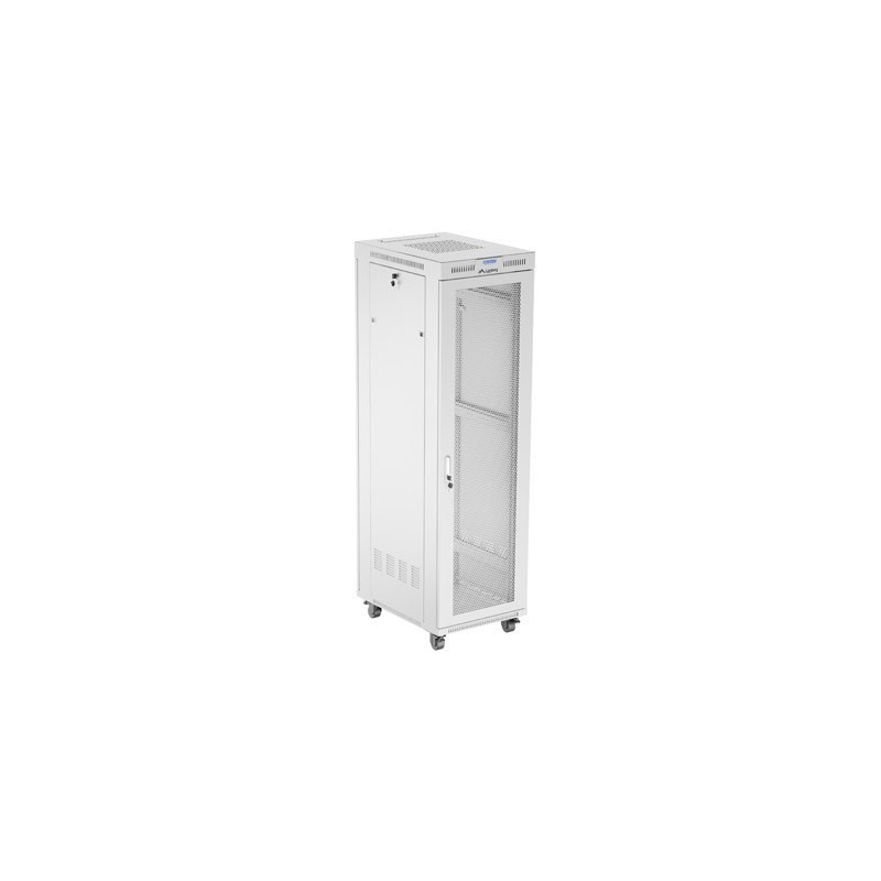 SZAFA INSTALACYJNA RACK STOJĄCA 19" 42U 600X800 SZARA DRZWI PERFOROWANE LCD LANBERG (FLAT PACK)