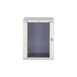 Digitus Szafa sieciowa wisząca DYNAmic 19" 16U rack 600x450, drzwi szyba, szary, niedzielona, złożona, 60kg