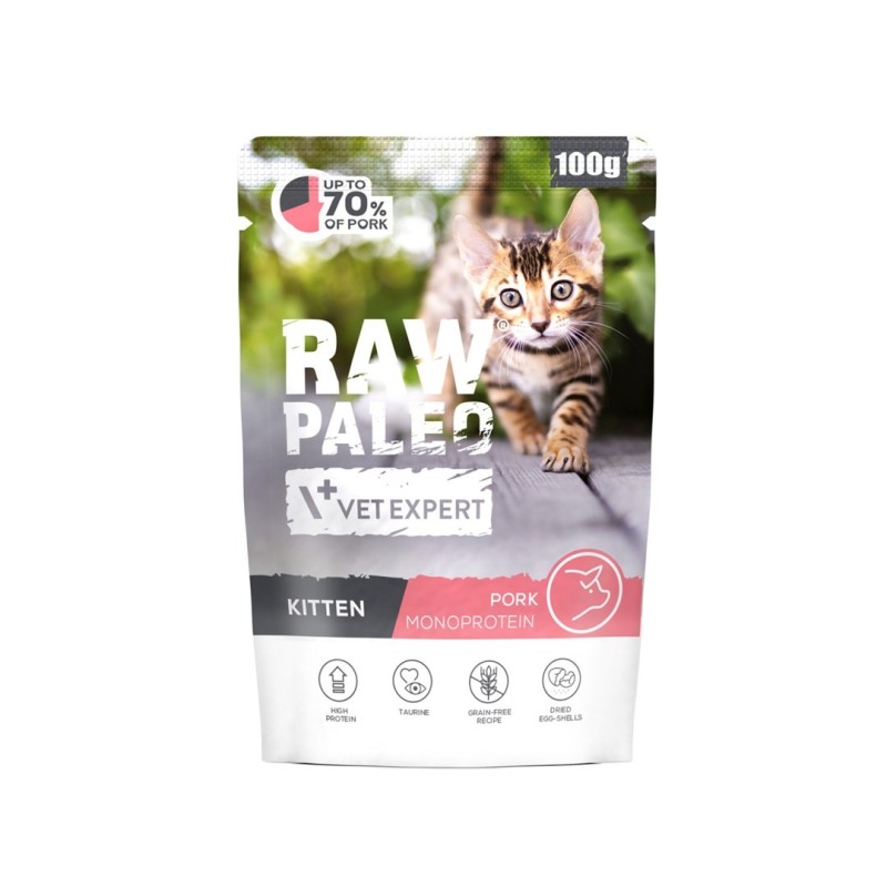 VetExpert Raw Paleo Kitten Cat Pork 100g VetExpert Raw Paleo Kitten Cat Pork 100g