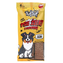 Tuf Tuf Psie żelki - paski wołowe 6szt.