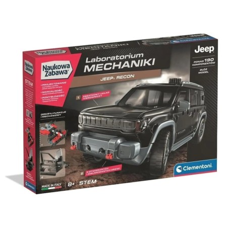 Clementoni Naukowa Zabawa - Laboratorium mechaniki: Jeep Recon