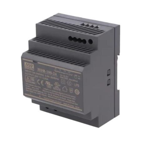 Przewodowy zasilacz 24V DC 100W na szynę DIN czarny ZS-24/100 Tech Sterowniki