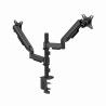 GEMBIRD BIURKOWE, REGULOWANE RAMIĘ/UCHWYT NA DWA MONITORY OD 17" DO 32", OBCIĄŻENIE DO 9 KG