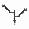 GEMBIRD BIURKOWE, REGULOWANE RAMIĘ/UCHWYT NA DWA MONITORY OD 17" DO 32", OBCIĄŻENIE DO 9 KG