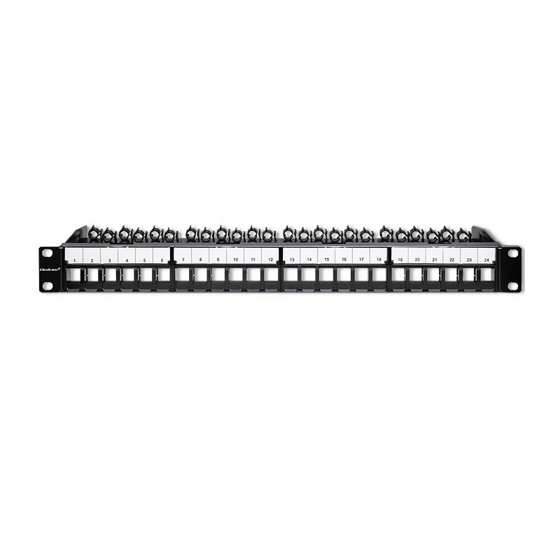 QOLTEC PATCH PANEL DO SZAF RACK 19" | 24 PORTY | 1U | UTP | CZARNY QOLTEC PATCH PANEL DO SZAF RACK 19" | 24 PORTY | 1U | UTP | CZARNY