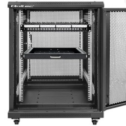 QOLTEC PATCH PANEL DO SZAF RACK 19" | 24 PORTY | 1U | UTP | CZARNY