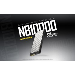 Nitecore NB10000 Silver Litowo-jonowa (Li-Ion) 10000 mAh Srebrny