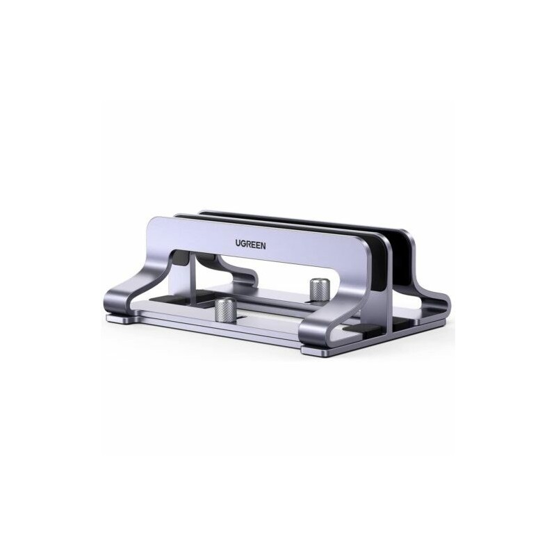 Ugreen Stojak pionowy na 2 urządzenia Ugreen LP258 aluminiowy na laptop tablet - srebrny Ugreen Stojak pionowy na 2 urządzenia Ugreen LP258 aluminiowy na laptop tablet - srebrny