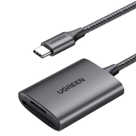 Ugreen Czytnik kart SD/TF Ugreen CM401 USB C 5Gb/s - szary