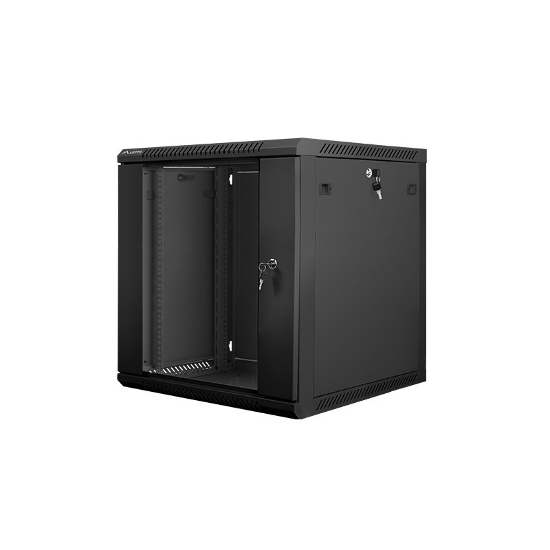 Lanberg szafa instalacyjna wisząca 19'' 12U 600x600mm czarna (drzwi szklane) Lanberg szafa instalacyjna wisząca 19'' 12U 600x600mm czarna (drzwi szklane)