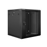 Lanberg szafa instalacyjna wisząca 19'' 12U 600x600mm czarna (drzwi szklane)