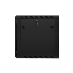 Lanberg szafa instalacyjna wisząca 19'' 12U 600x600mm czarna (drzwi szklane)