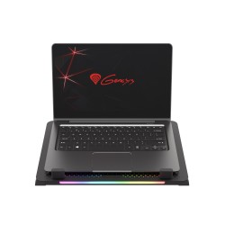 Podstawka chłodząca pod laptopa Genesis Oxid 450 RGB 15.6" z wentylatorem, podświetlenie, 2 USB