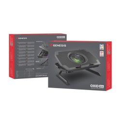 GENESIS Oxid 850 podkładka chłodząca do laptop 43,9 cm (17.3") 2500 RPM Czarny