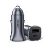 Ugreen ładowarka samochodowa USB Typ C / USB 24W Power Delivery Quick Charge szary (30780)