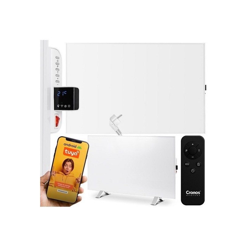 Promiennik podczerwieni Cronos Synthelith PRO CRP-980TWP 980W z WiFi i pilotem biały Promiennik podczerwieni Cronos Synthelith PRO CRP-980TWP 980W z WiFi i pilotem biały