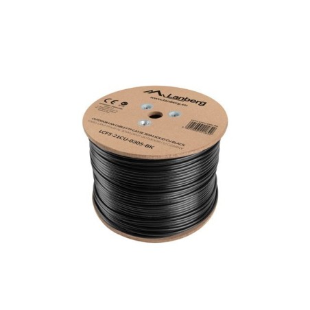 Lanberg LCF5-21CU-0305-BK kabel sieciowy 305 m Cat5e F/UTP (FTP) Czarny