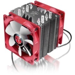 RAIJINTEK Themis Evo Procesor Chlodnica/wentylator 12 cm Metaliczny, Czerwony, Biały