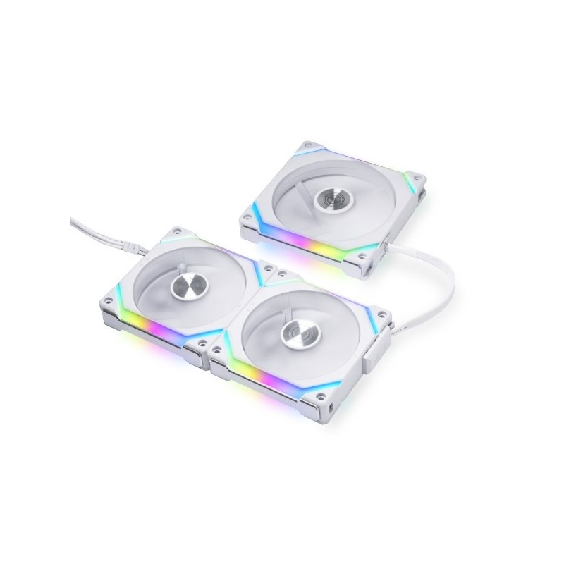 Lian Li UNI FAN SL120 V2 RGB PWM Fan, Triple-pack White