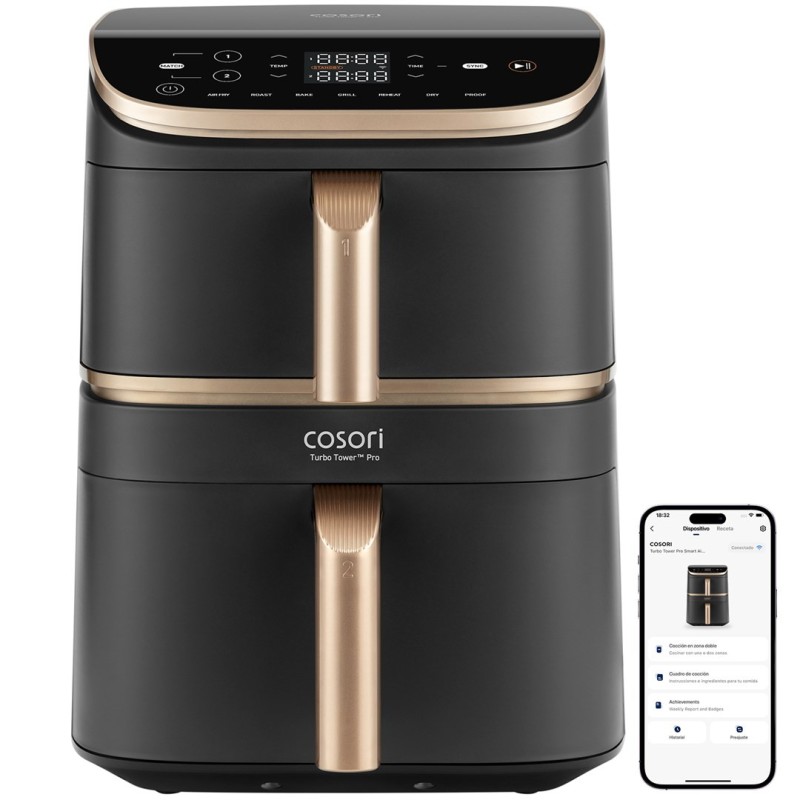 Frytownica 10,8L Cosori Airfryer Turbo Tower Pro Smart CAF-DC123S-DEUR Frytownica 10,8L Cosori Airfryer Turbo Tower Pro Smart CAF-DC123S-DEUR