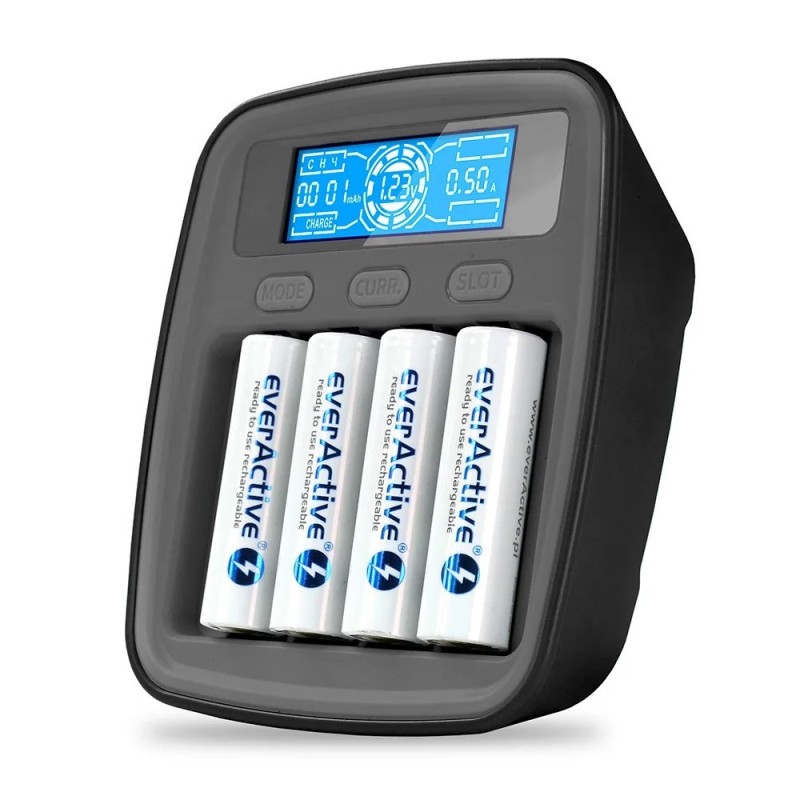 EVERACTIVE ŁADOWARKA DO AKMULATORÓW NI-MH USB-C NC1000MV2 EVERACTIVE ŁADOWARKA DO AKMULATORÓW NI-MH USB-C NC1000MV2