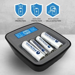 EVERACTIVE ŁADOWARKA DO AKMULATORÓW NI-MH USB-C NC1000MV2