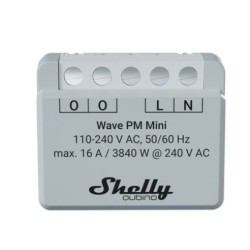 Shelly Shelly Qubino Wave PM Mini przełącznik Szary