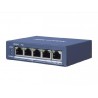 Hikvision DS-3E0505HP-E łącza sieciowe Nie zarządzany Gigabit Ethernet (10/100/1000) Obsługa PoE Niebieski Hikvision DS-3E0505HP-E łącza sieciowe Nie zarządzany Gigabit Ethernet (10/100/1000) Obsługa PoE Niebieski