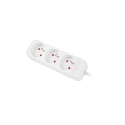 Przedłużacz Lanberg PS0-03E-0150-W (1,5m kolor biały)