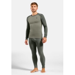 Bielizna termoaktywna - zestaw Odlo Set ACTIVE WARM Special Set roz. M Ciemnoszara
