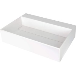 Umywalka granitowa nablatowa z miejscem na baterię - z maskownicą