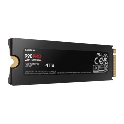 SSD PCIE G4 M.2 NVME 4TB W/HS/990 PRO MZ-V9P4T0CW SAMSUNG