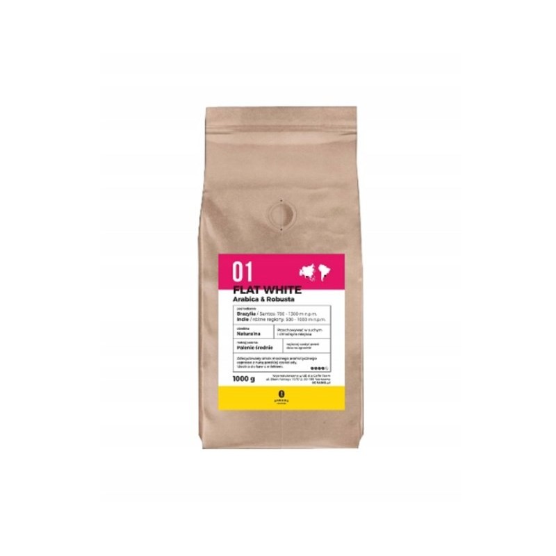 Kawa palona ziarnista 8Grams Flat White arabika robusta 1kg