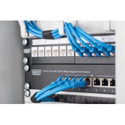 Digitus 10-calowy 8-portowy przełącznik Gigabit Ethernet PoE