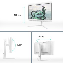 Monitor komputerowy Philips Evnia 27M2N3201A/00 68,6 cm (27") 1920 x 1080 px Full HD LCD Biały