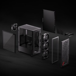 XPG VALOR AIR Midi Tower Czarny