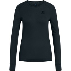 Bielizna termoaktywna z długim rękawem Odlo BL TOP crew neck l/s ACTIVE WARM roz. M Niebiesko-szara