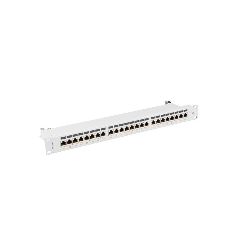 LANBERG PATCH PANEL 24 PORT 1U 19" KAT.7 FTP SZARY PPS7-1024-S LANBERG PATCH PANEL 24 PORT 1U 19" KAT.7 FTP SZARY PPS7-1024-S