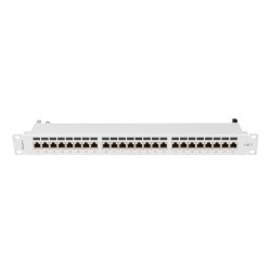 LANBERG PATCH PANEL 24 PORT 1U 19" KAT.7 FTP SZARY PPS7-1024-S