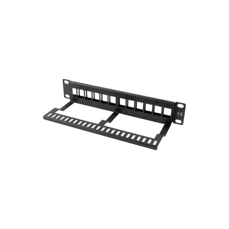 LANBERG PATCH PANEL PUSTY 12 PORT 1U 10" Z ORGANIZEREM DO MODUŁÓW KEYSTONE CZARNY PPKS-9112-B LANBERG PATCH PANEL PUSTY 12 PORT 1U 10" Z ORGANIZEREM DO MODUŁÓW KEYSTONE CZARNY PPKS-9112-B