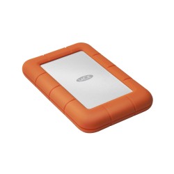 LaCie Rugged Mini zewnętrzny dysk twarde 1 TB 5400 RPM 2.5" Micro-USB B 3.2 Gen 1 (3.1 Gen 1) Pomarańczowy, Srebrny