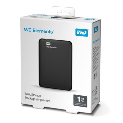 Dysk zewnętrzny HDD WD Elements (1TB 2.5" USB 3.0 Czarny WDBUZG0010BBK-WESN)